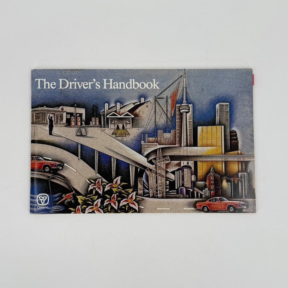 Ontario Driver's Handbook 1990 Vintage MTO Ministry Transportation Driving Guide